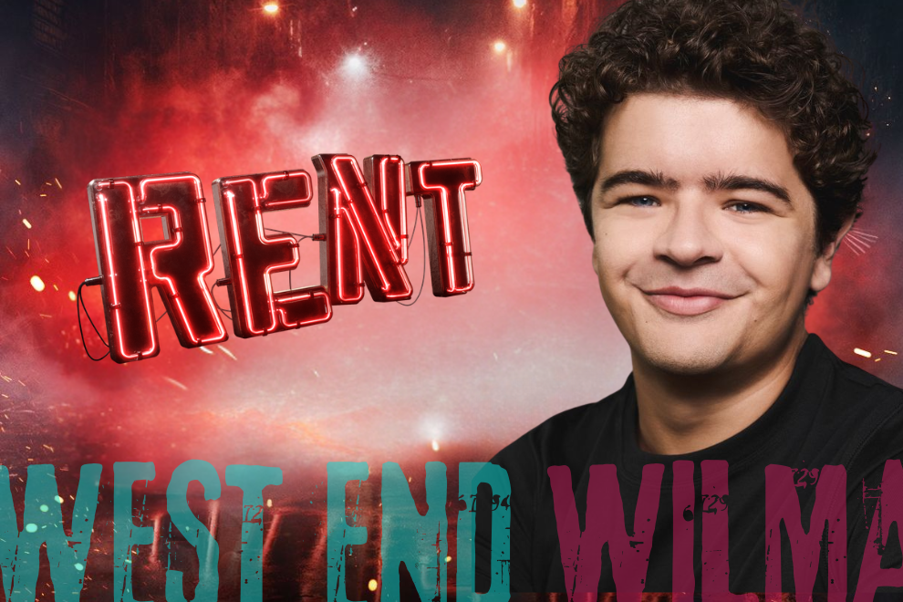Promotional image of a smiling young man next to a red neon sign that reads 'TRENT'.