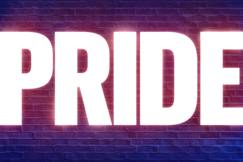 Logo of the word 'PRIDE' a new british musical