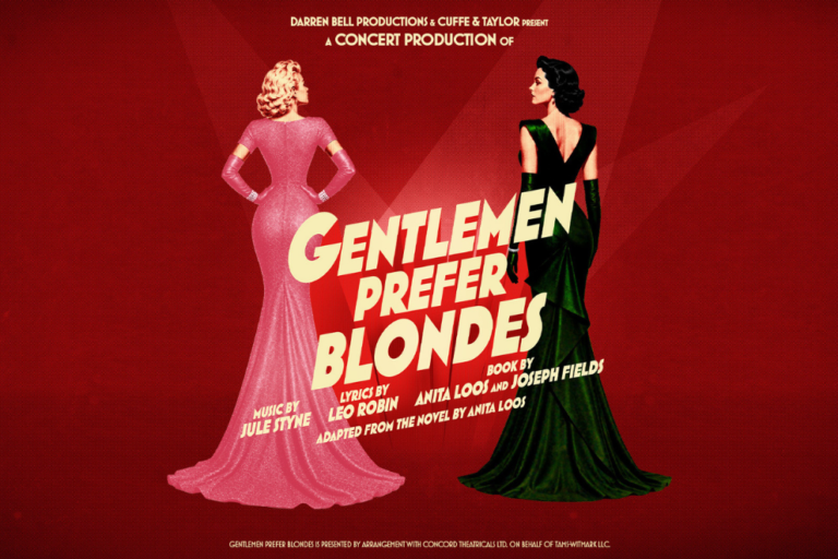 Megan Hilty and Rachel Tucker star in Gentlemen Prefer Blondes concert at the London Palladium key art